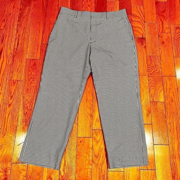 BLACK & WHITE CHECK PANTS SIZE 10 - Picture 1 of 4